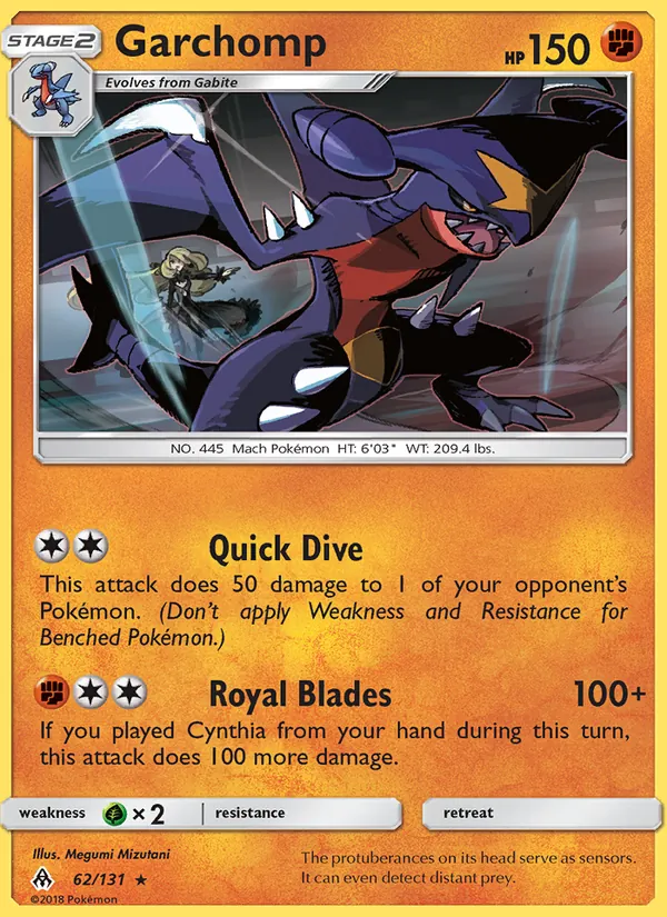 Garchomp #62 – Forbidden Light card