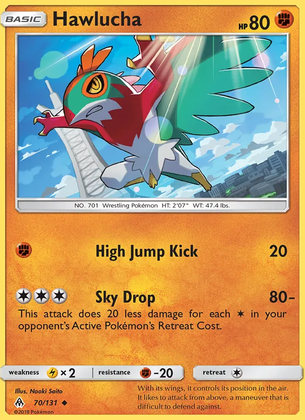 Hawlucha #70 – Forbidden Light card