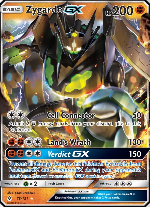 Zygarde GX #73 – Forbidden Light card