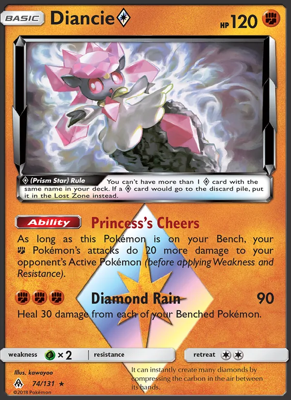 Diancie ◇ #74 – Forbidden Light card
