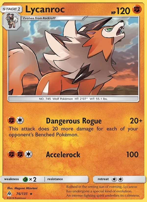 Lycanroc #76 – Forbidden Light card