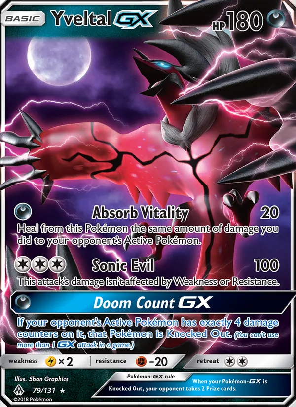 Yveltal GX #79 – Forbidden Light card
