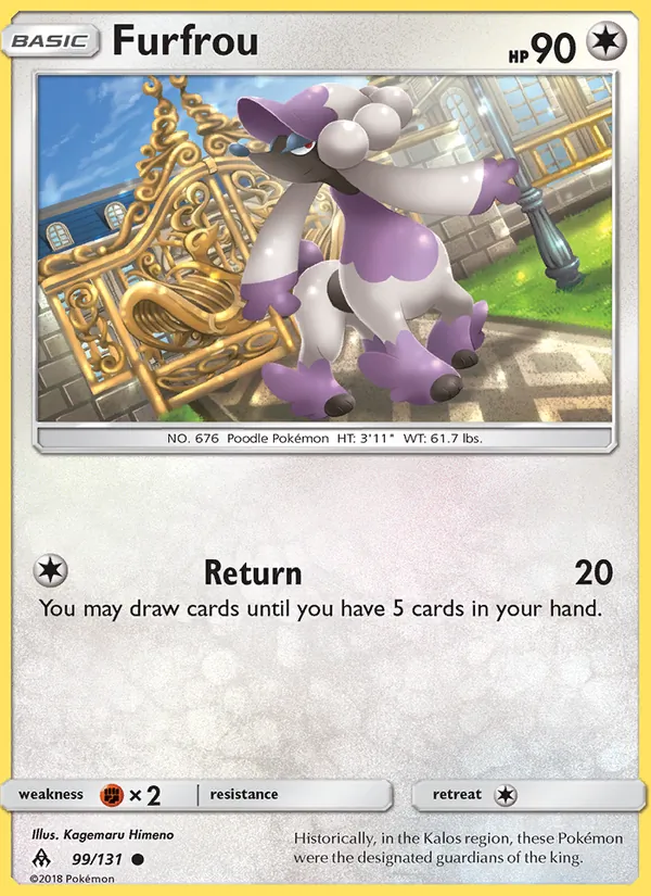 Furfrou #99 – Forbidden Light card