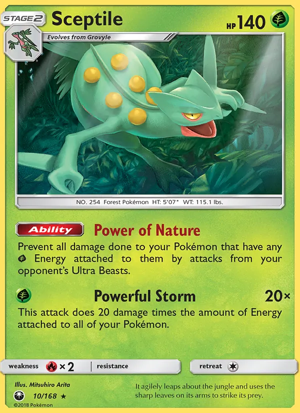 Sceptile #10 – Celestial Storm card