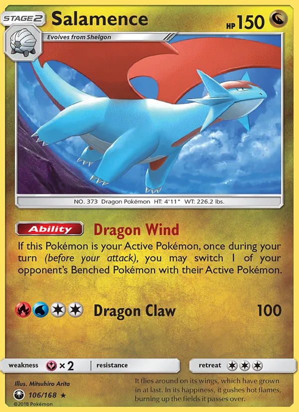 Salamence #106 – Celestial Storm card