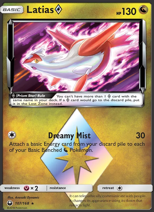 Latias ◇ #107 – Celestial Storm card