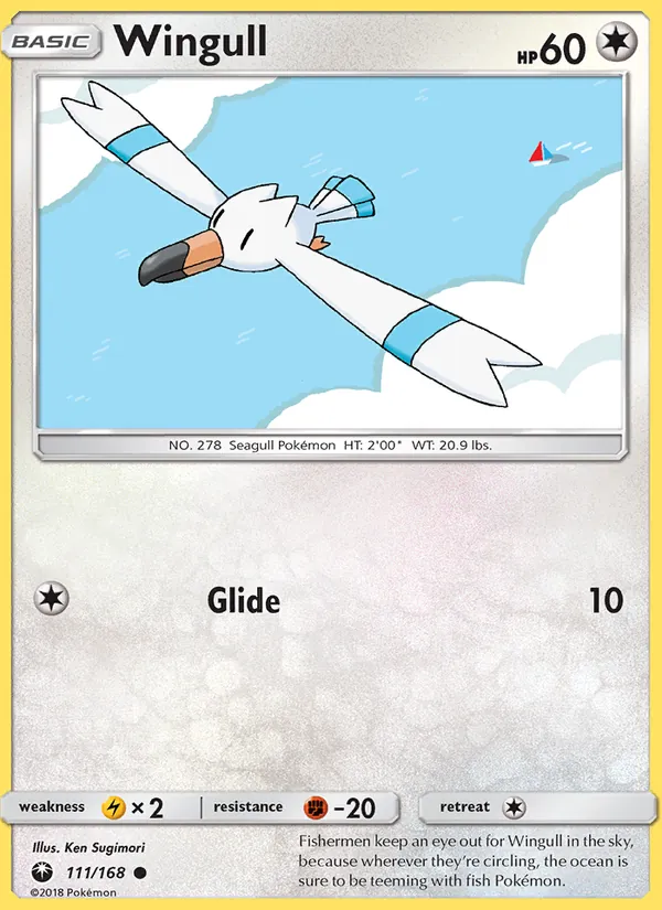 Wingull #111 – Celestial Storm card