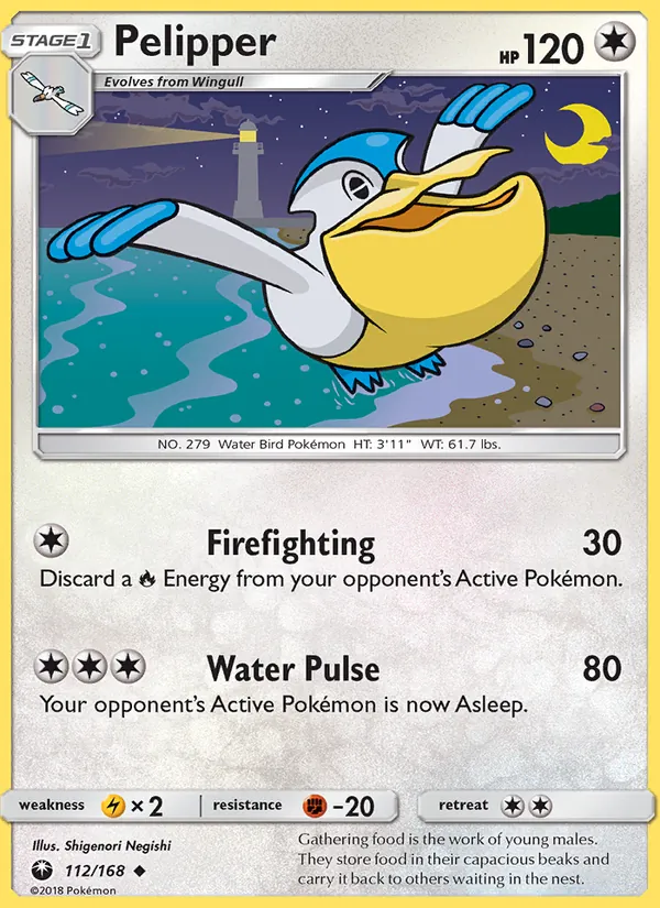 Pelipper #112 – Celestial Storm card