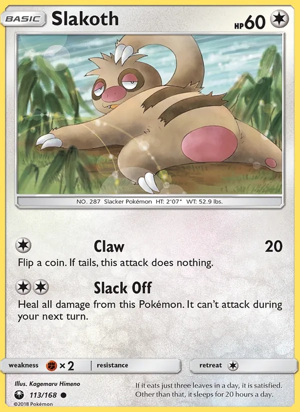 Slakoth #113 – Celestial Storm card
