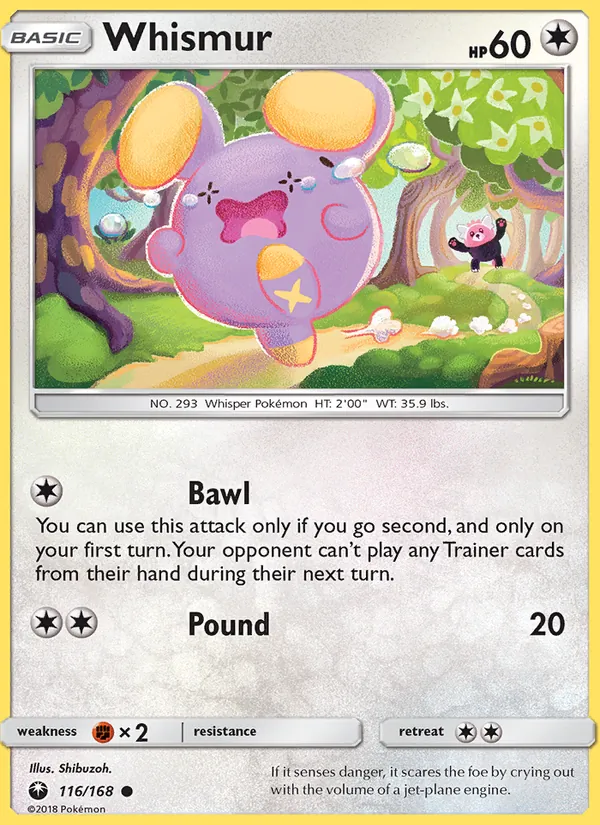Whismur #116 – Celestial Storm card