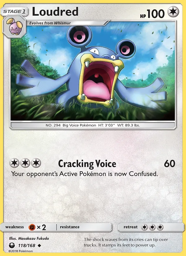Loudred #118 – Celestial Storm card