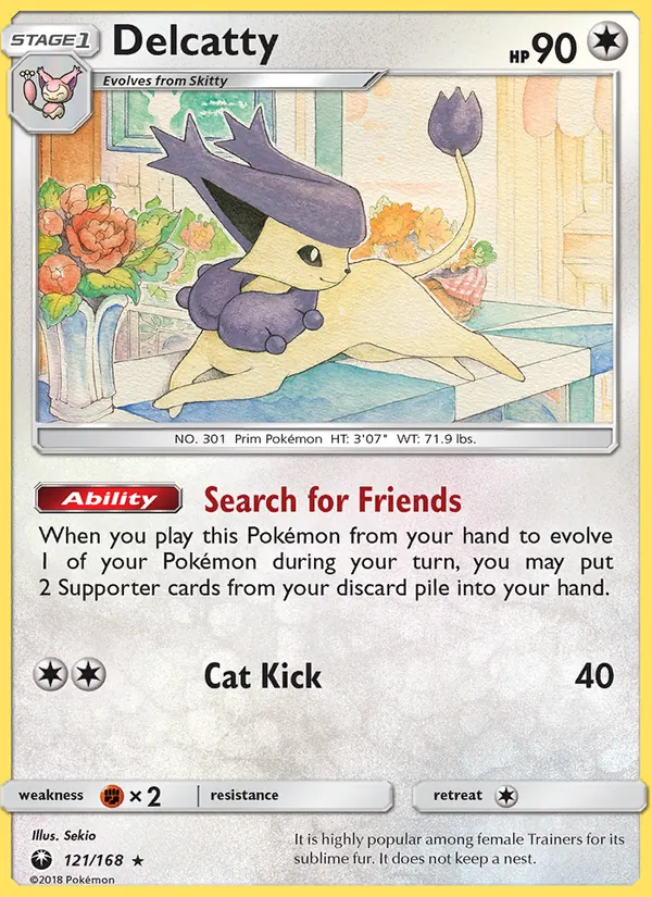 Delcatty #121 – Celestial Storm card