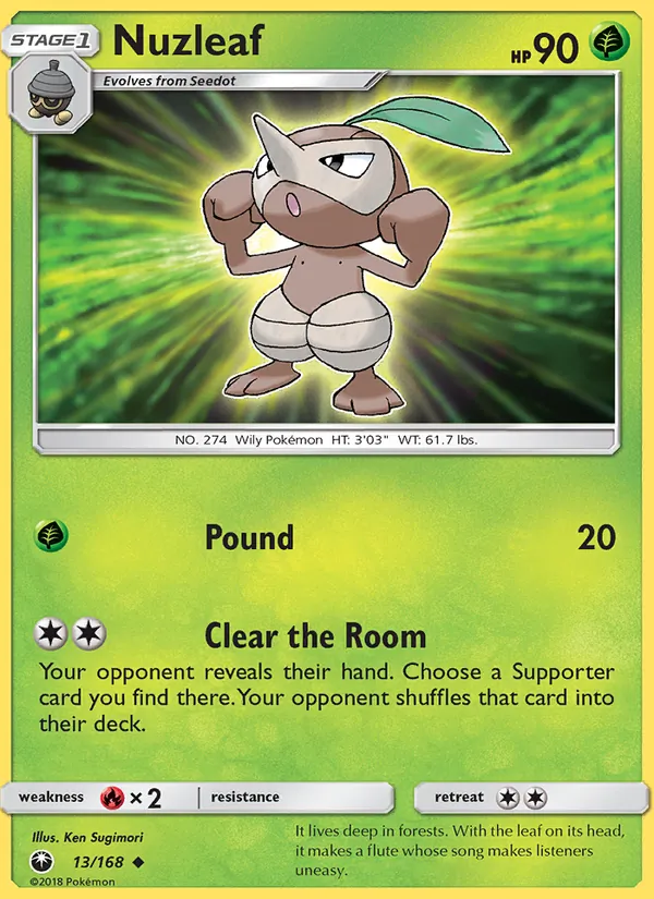 Nuzleaf #13 – Celestial Storm card