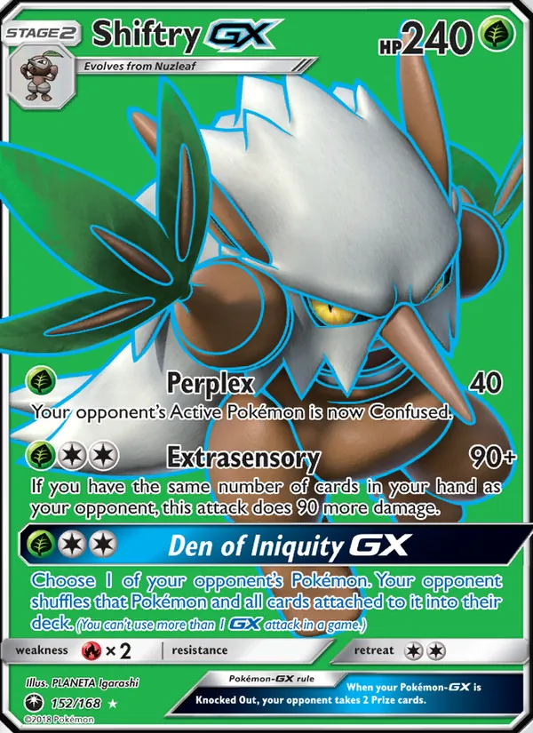 Shiftry GX #152 – Celestial Storm card