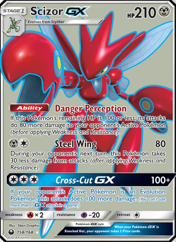 Scizor GX #158 – Celestial Storm card