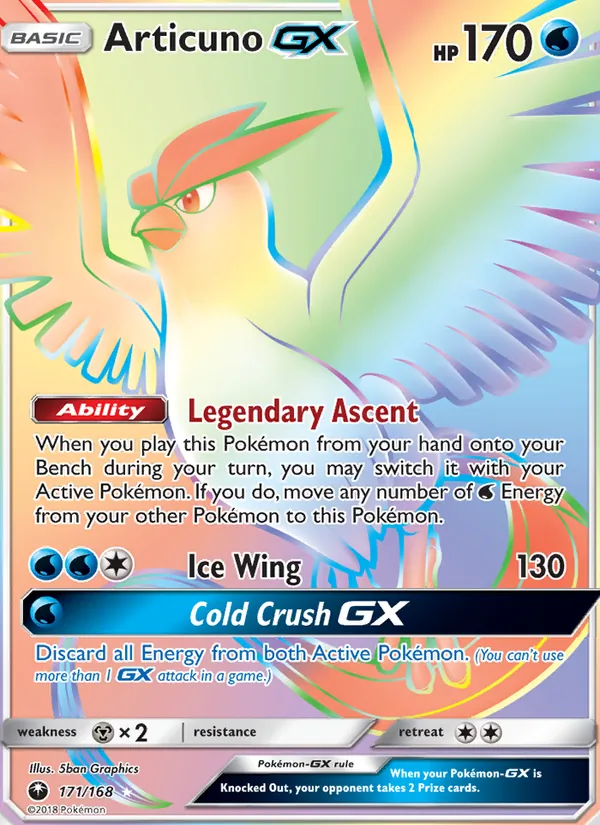 Articuno GX #171 – Celestial Storm card