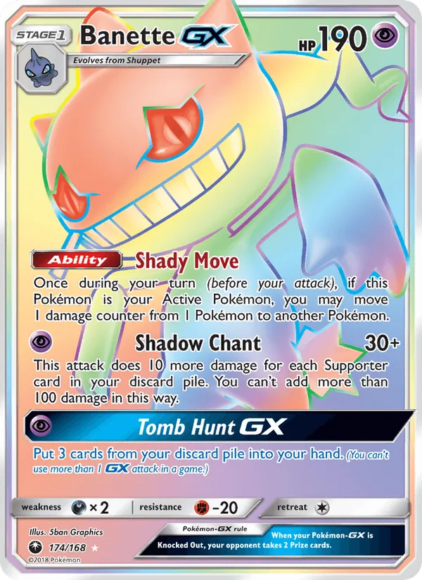 Banette GX #174 – Celestial Storm card