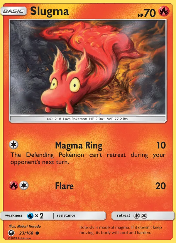 Slugma #23 – Celestial Storm card
