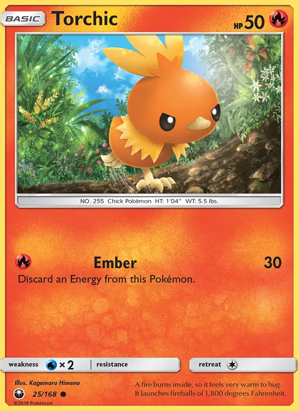 Torchic #25 – Celestial Storm card