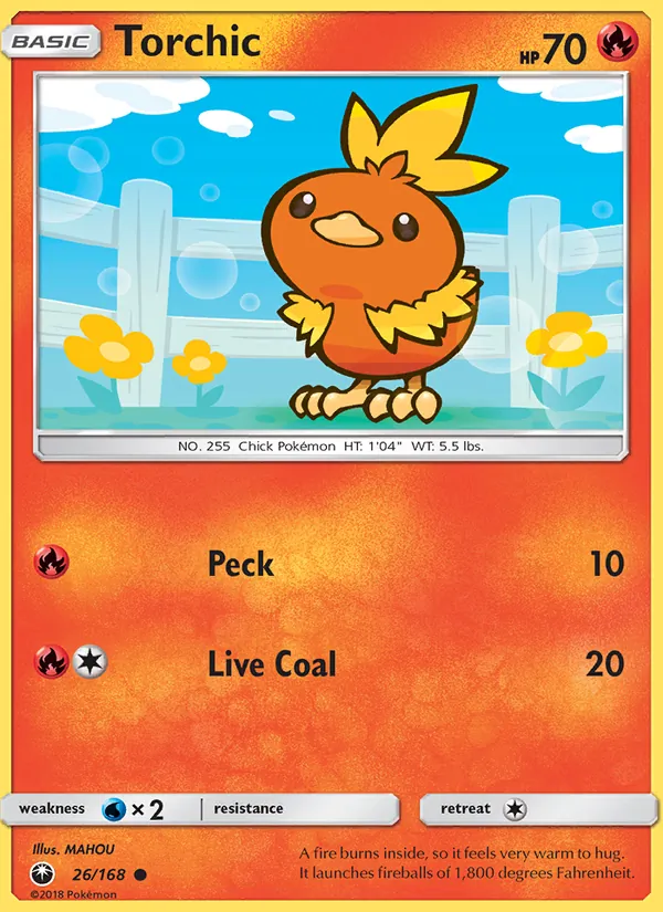 Torchic #26 – Celestial Storm card