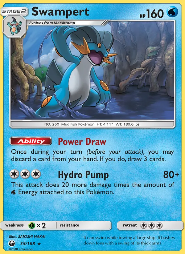 Swampert #35 – Celestial Storm card