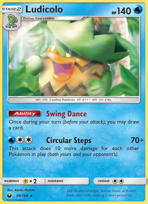 Ludicolo #38 – Celestial Storm card