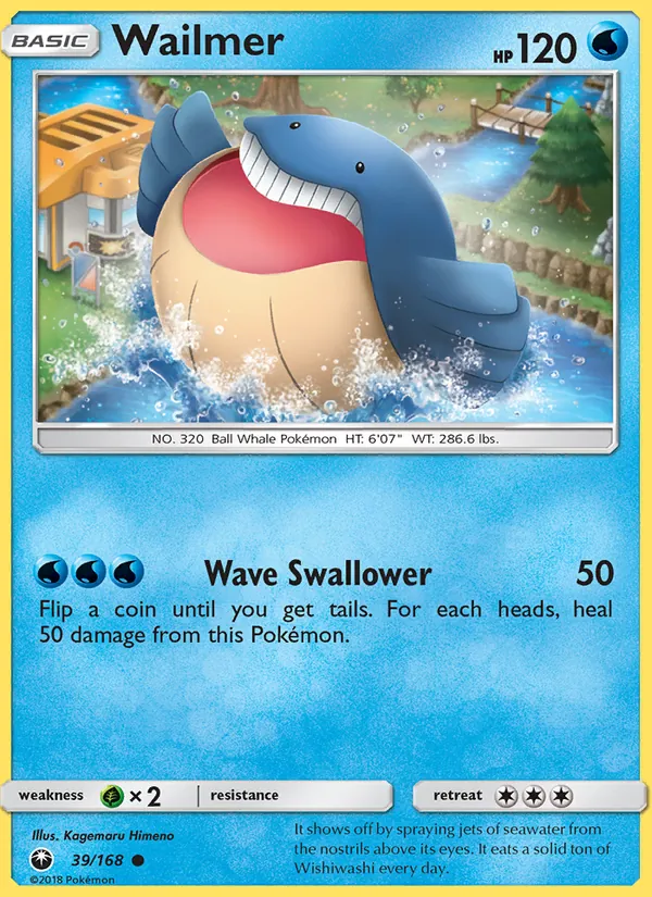 Wailmer #39 – Celestial Storm card