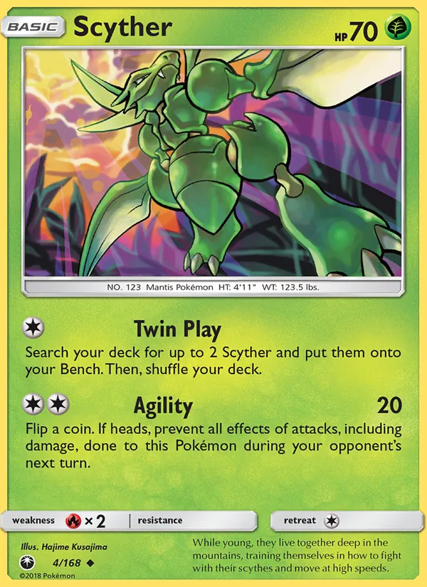 Scyther #4 – Celestial Storm card