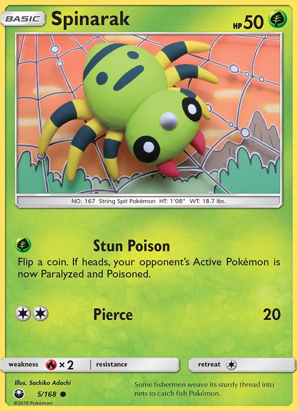 Spinarak #5 – Celestial Storm card