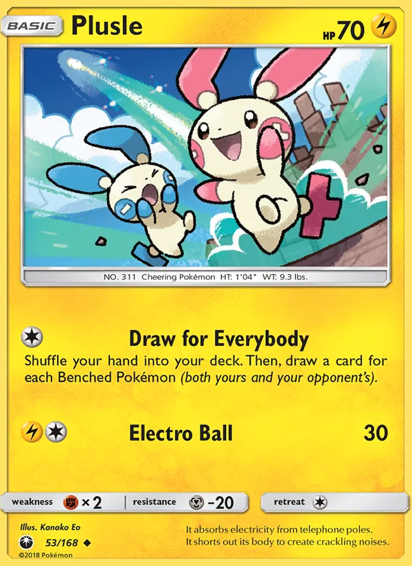 Plusle #53 – Celestial Storm card