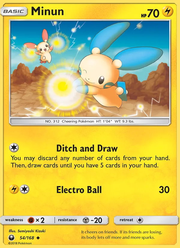 Minun #54 – Celestial Storm card
