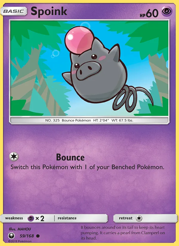 Spoink #59 – Celestial Storm card