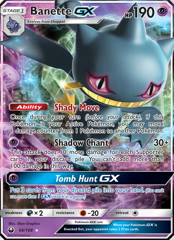 Banette GX #66 – Celestial Storm card