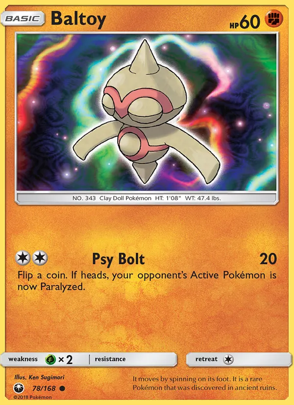 Baltoy #78 – Celestial Storm card