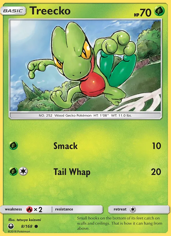 Treecko #8 – Celestial Storm card