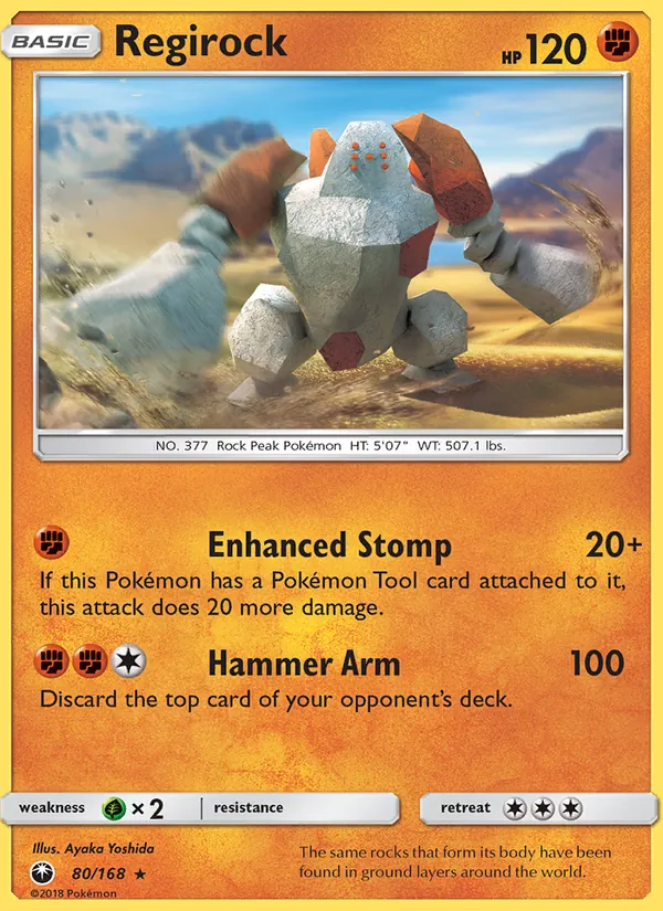 Regirock #80 – Celestial Storm card