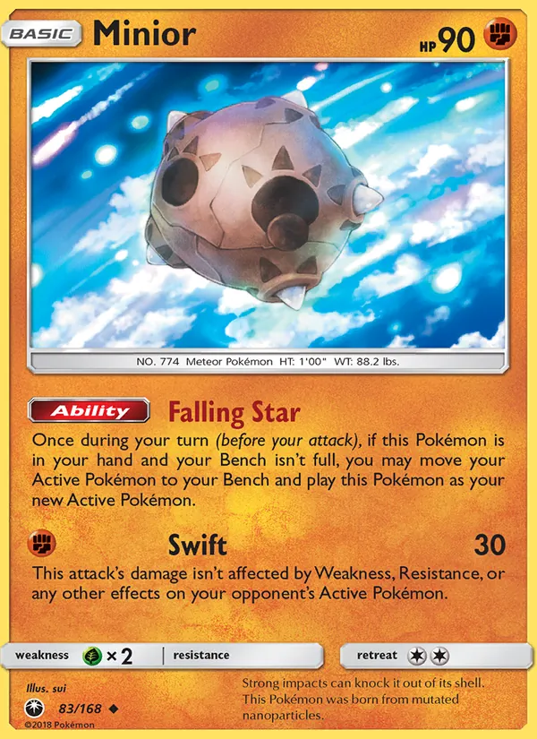 Minior #83 – Celestial Storm card