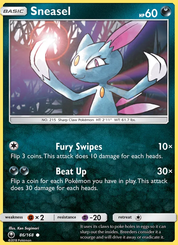 Sneasel #86 – Celestial Storm card