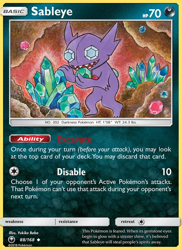 Sableye #88 – Celestial Storm card