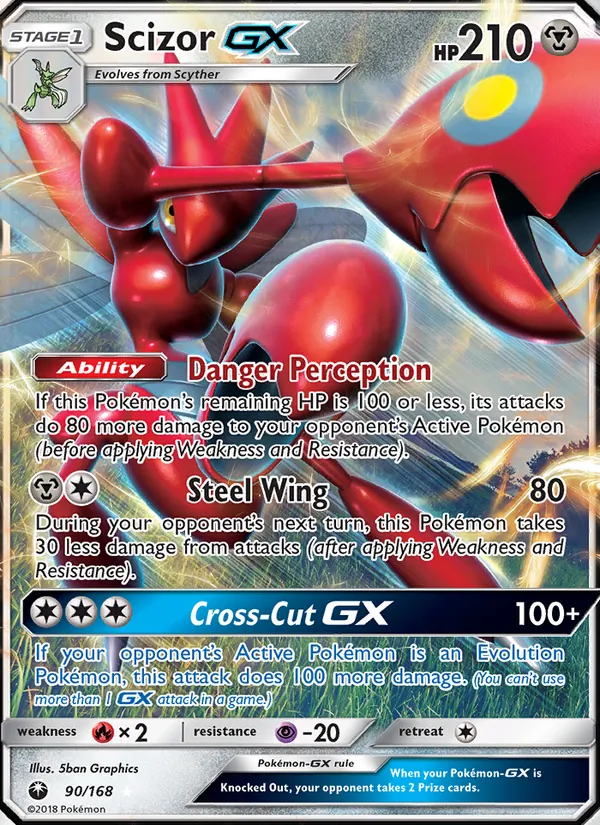 Scizor GX #90 – Celestial Storm card