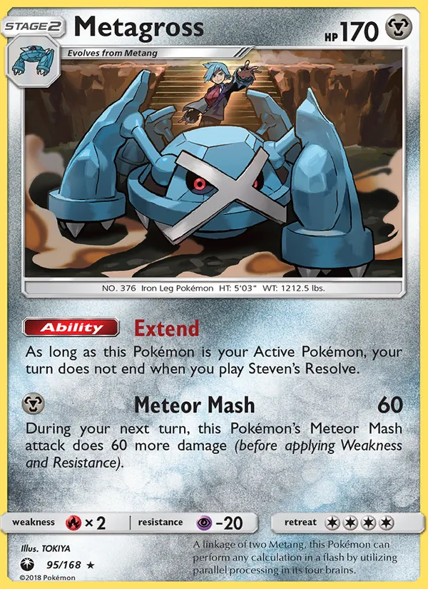 Metagross #95 – Celestial Storm card