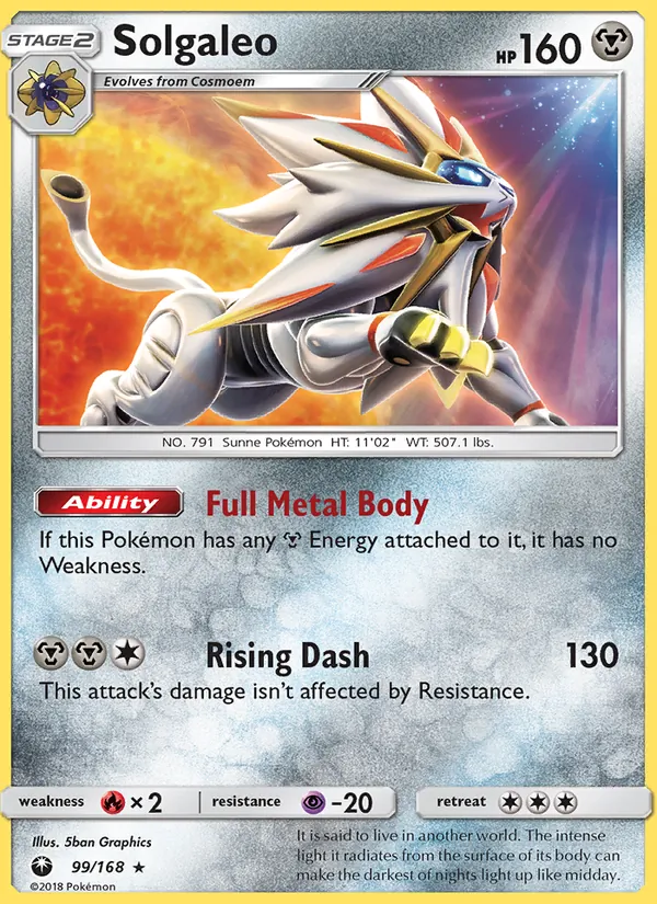 Solgaleo #99 – Celestial Storm card