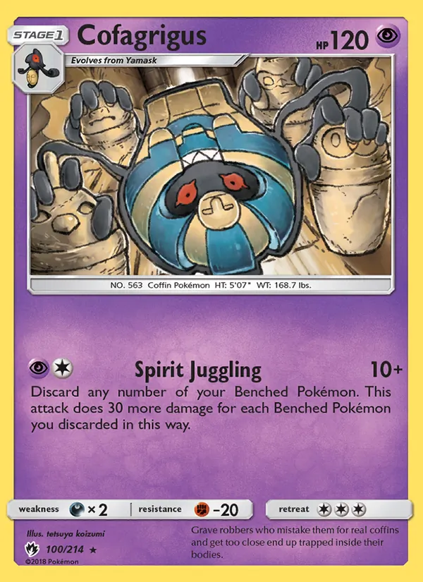 Cofagrigus #100 – Lost Thunder card