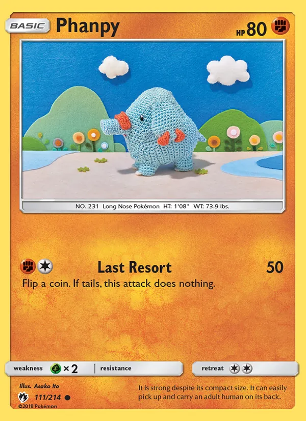 Phanpy #111 – Lost Thunder card