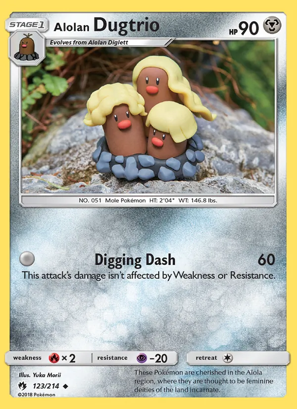 Alolan Dugtrio #123 – Lost Thunder card