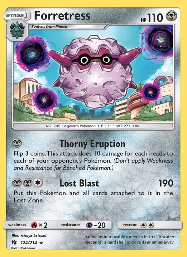 Forretress #124 – Lost Thunder card