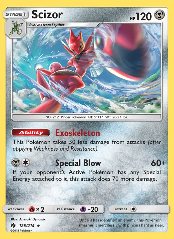Scizor #126 – Lost Thunder card