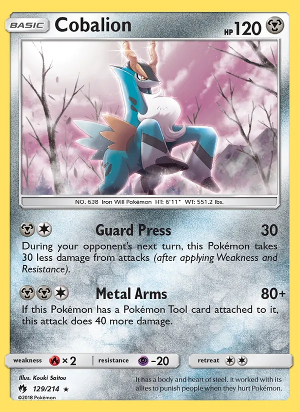 Cobalion #129 – Lost Thunder card