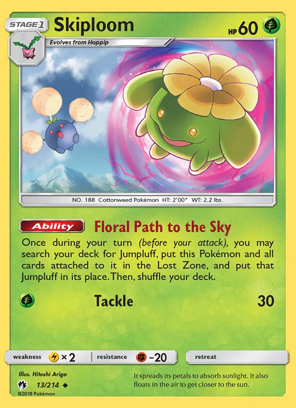 Skiploom #13 – Lost Thunder card