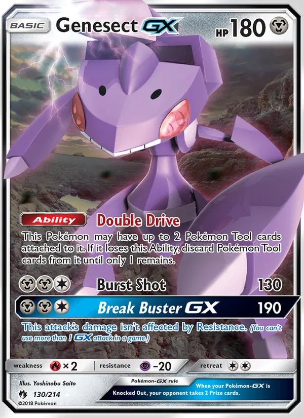 Genesect GX #130 – Lost Thunder card